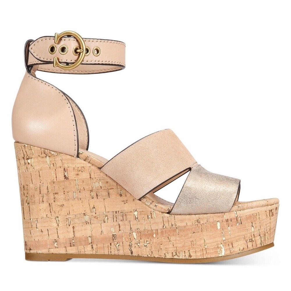 Coach Women’s ISLA Platform Wedge Sandals, Sz 8.5B